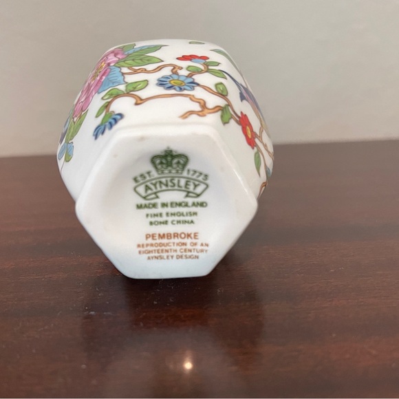 Aynsley Pembroke Pattern Vintage Floral Bud Vase - Picture 4 of 6